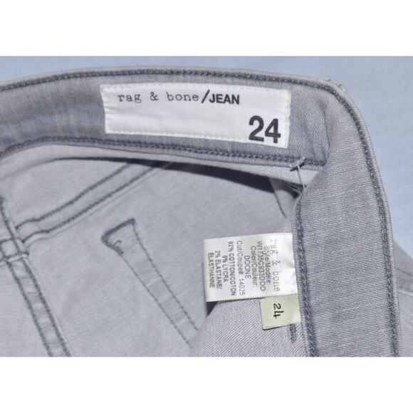 A8 Auth RAG & BONE Patch Pockets Doone Color Skinny Stretch Jeans Sz 24 W28 - Picture 6 of 7